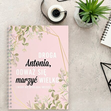 Spis z osobistym motywem kwiatowym „Dear Antonia”