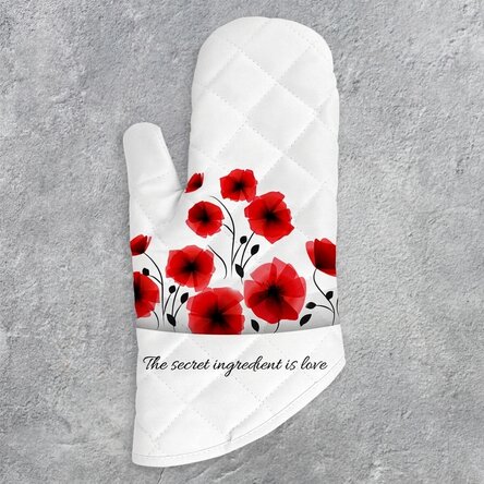Personalised oven glove with text - Love mum