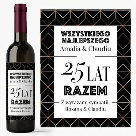 Wino z indywidualnym napisem – Rocznica