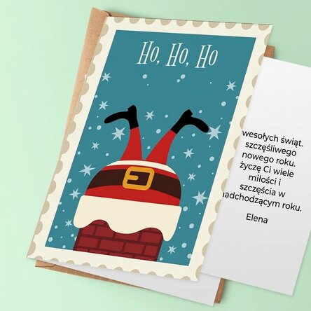 Spersonalizowana kartka z życzeniami – Ho ho ho!