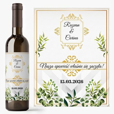Wino z indywidualnym napisem – Nasza historia