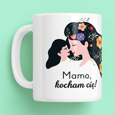 Spersonalizowany kubek z napisem – Mamo, kocham cię!