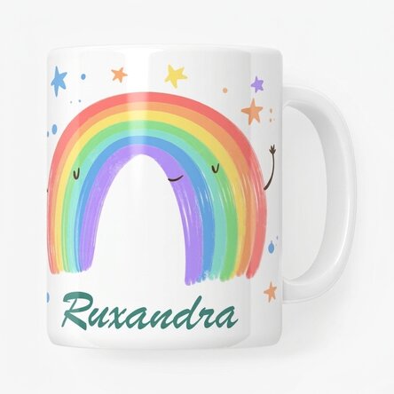Spersonalizowany kubek z napisem – Rainbow