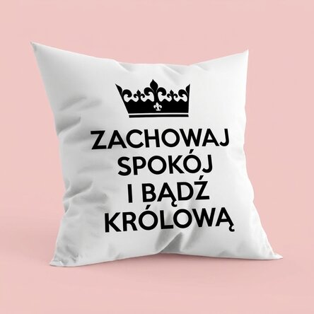 Spersonalizowana poduszka z napisem – Keep Calm