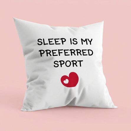 Spersonalizowana poduszka z napisem – Ulubiony sport