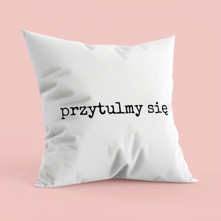 Poduszka z indywidualnym napisem – Let's cuddle