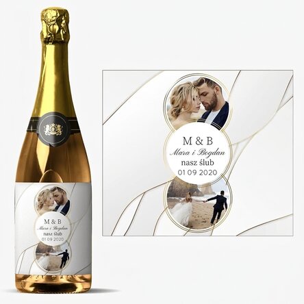 Wino musujące z indywidualnym nadrukiem zdjęcia i tekstu – Together