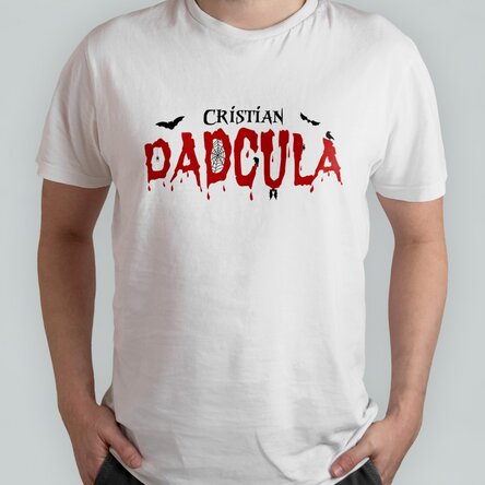Personalised cotton T-shirt with text - Dadcula