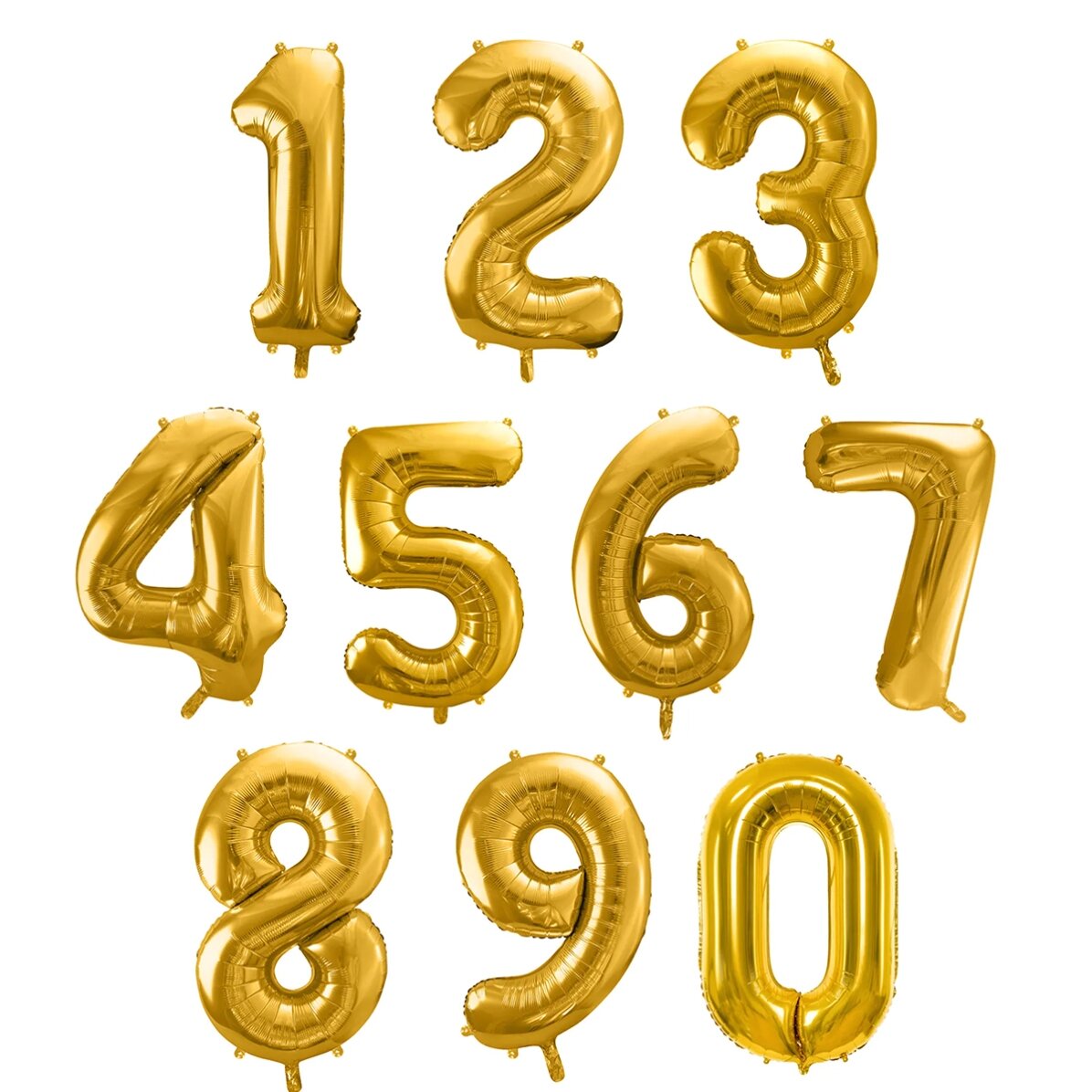 Balony – złote cyfry 86 cm