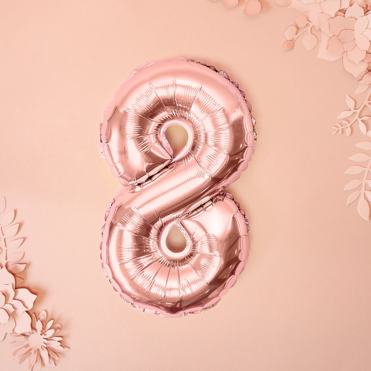Balony – różowe cyfry, 35 cm