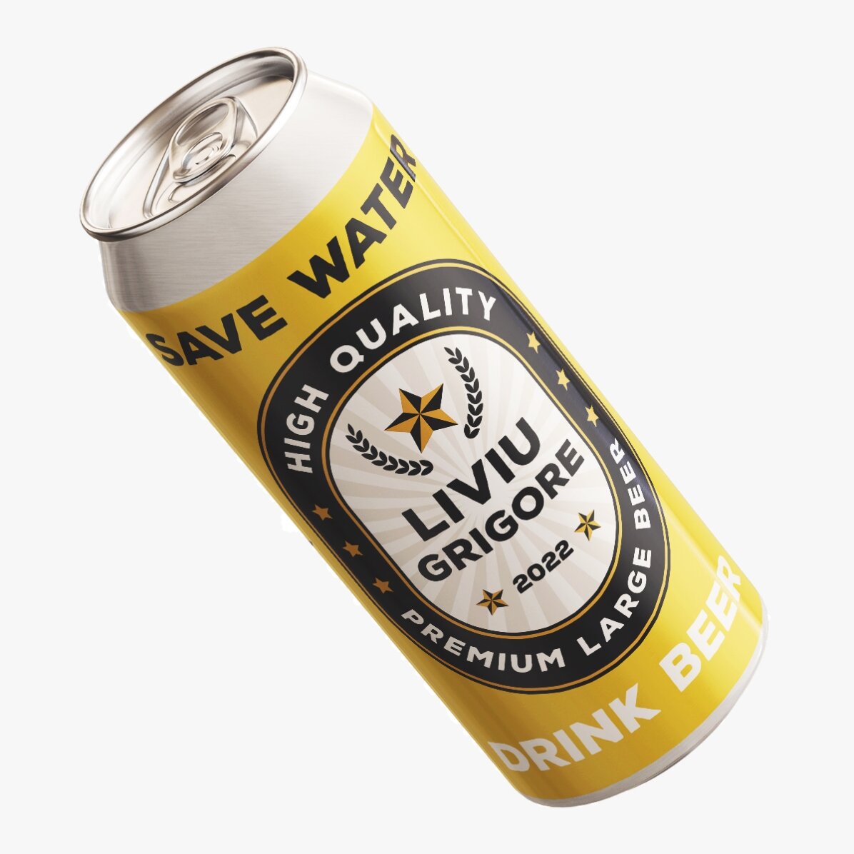 Piwo w puszce z indywidualnym nadrukiem – Save water drink beer