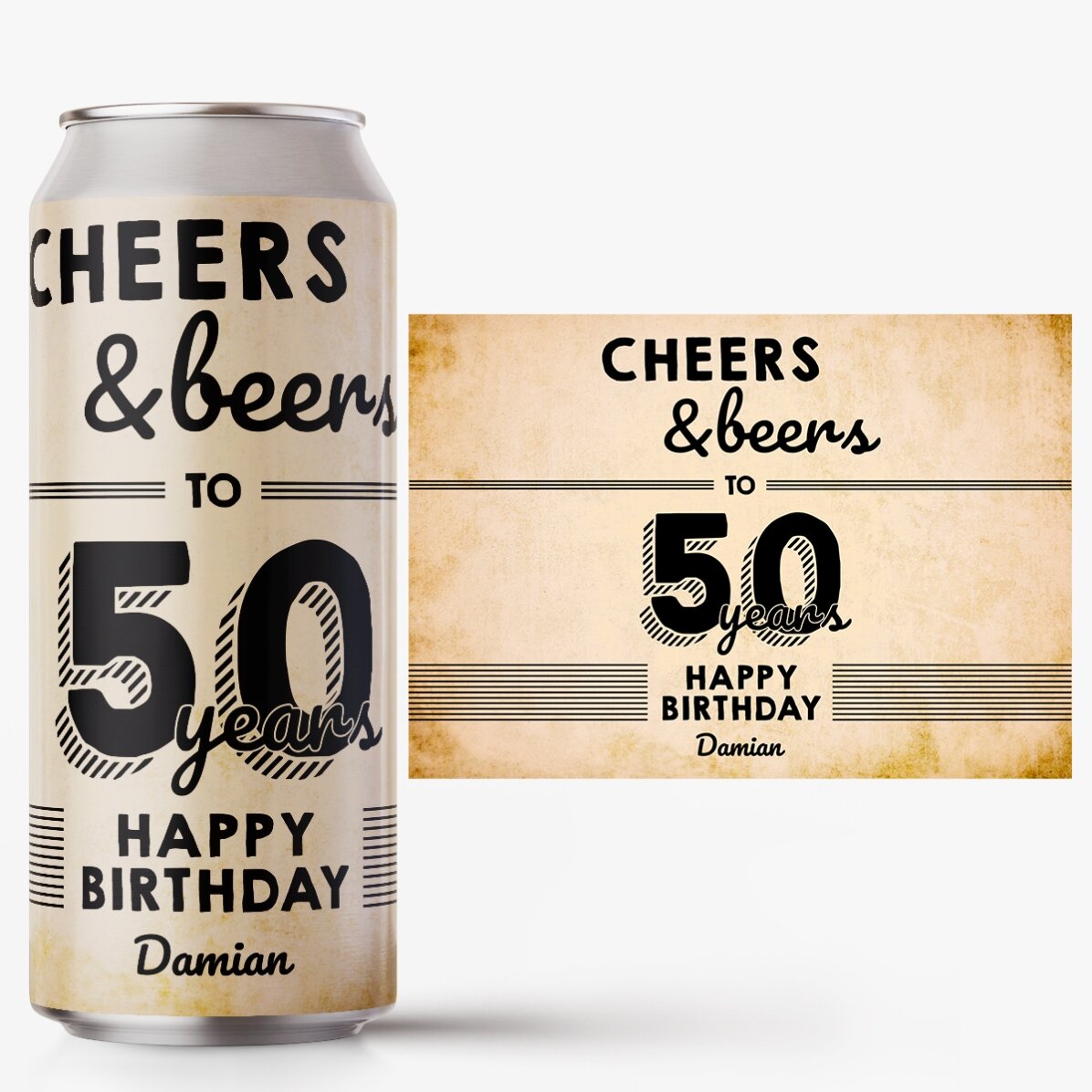 Piwo w puszce z indywidualnym nadrukiem – Cheers & Beers