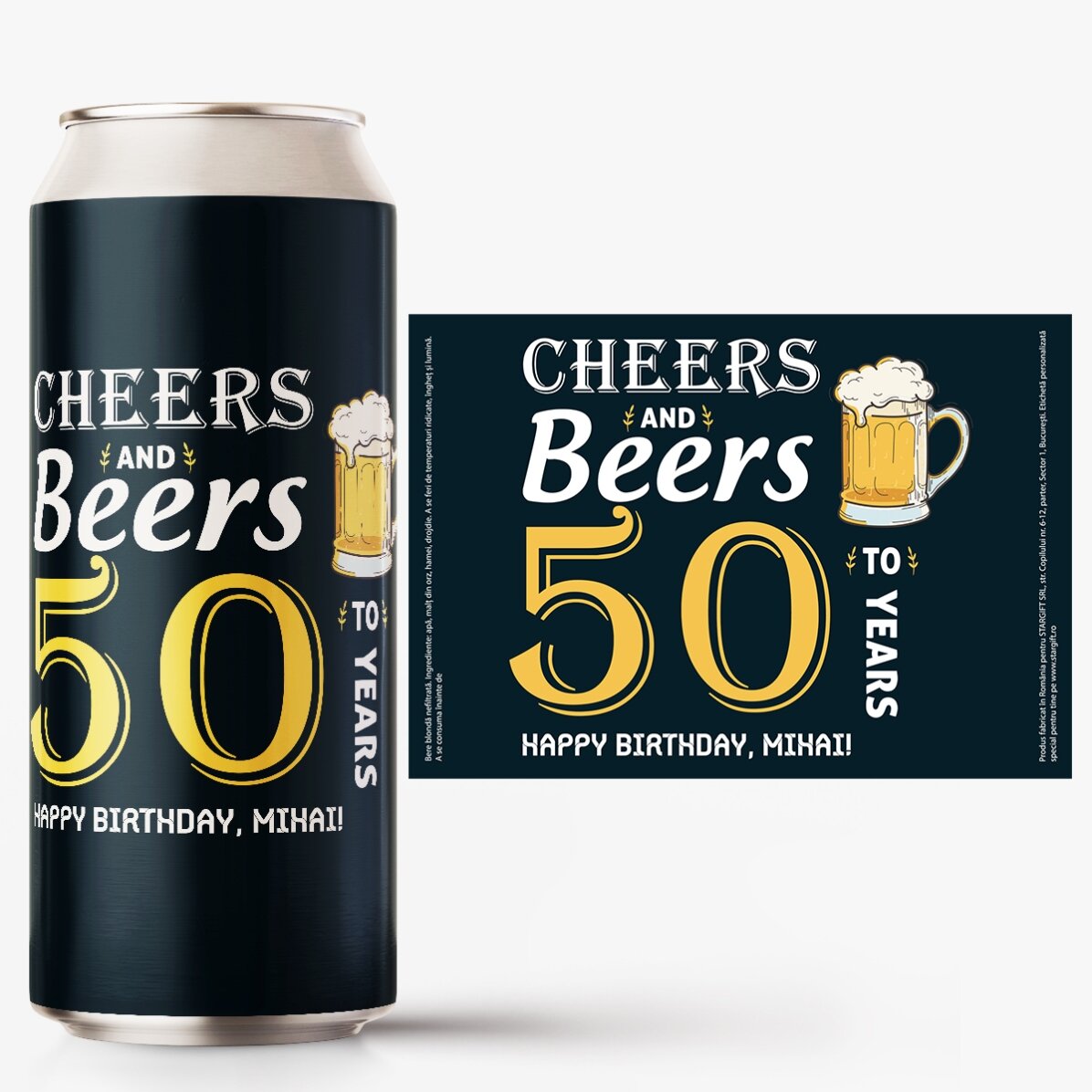 Piwo w puszce z indywidualnym nadrukiem – Cheers