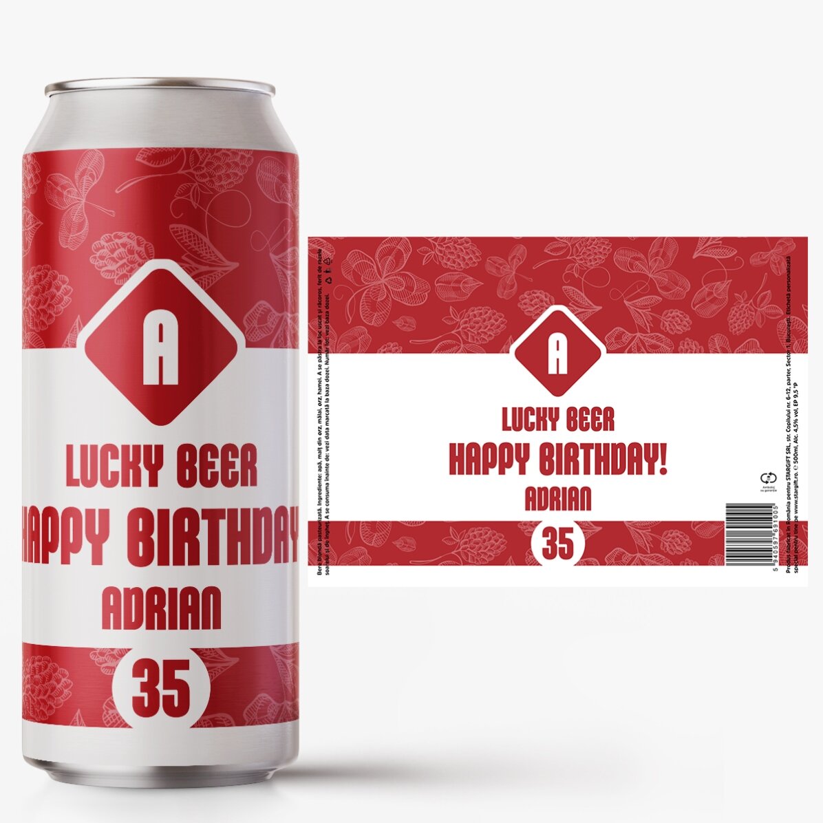 Piwo w puszce z indywidualnym nadrukiem – Lucky Beer