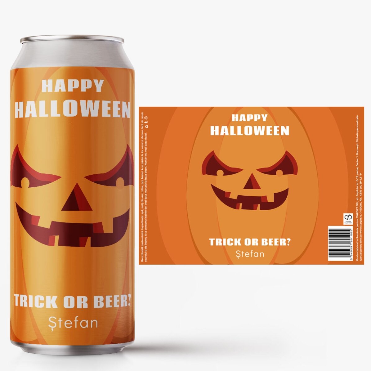 Piwo w puszce z indywidualnym nadrukiem – Pumpkin