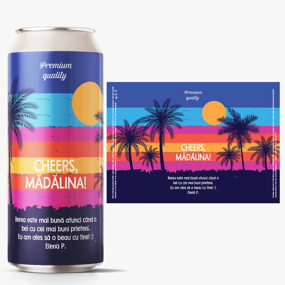 Piwo w puszce z indywidualnym nadrukiem – summer vibes