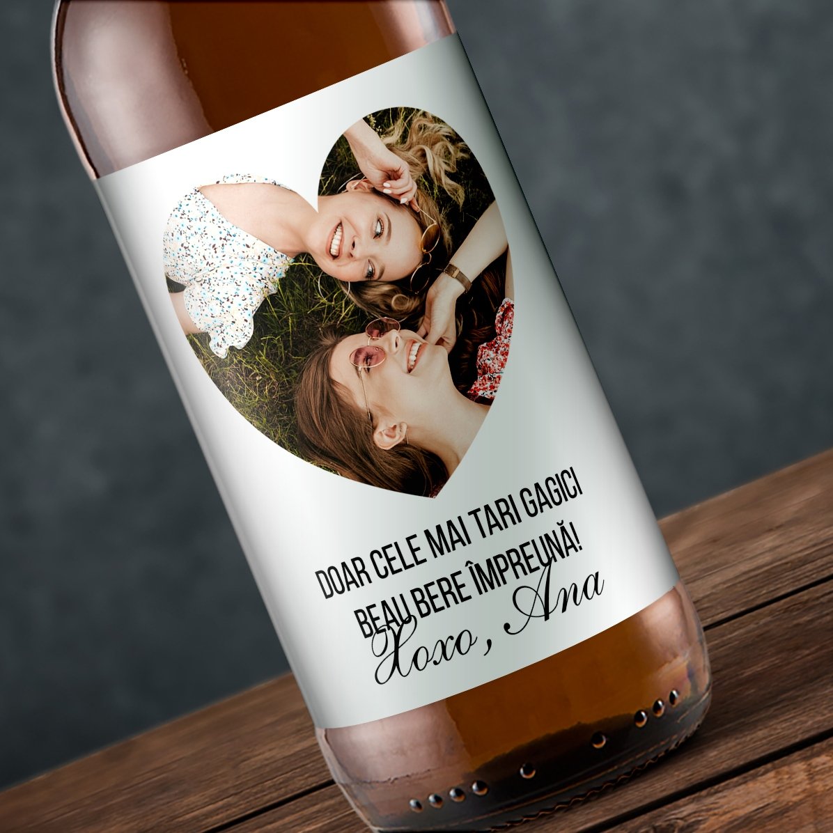 Piwo z własnym zdjęciem i napisem – Love