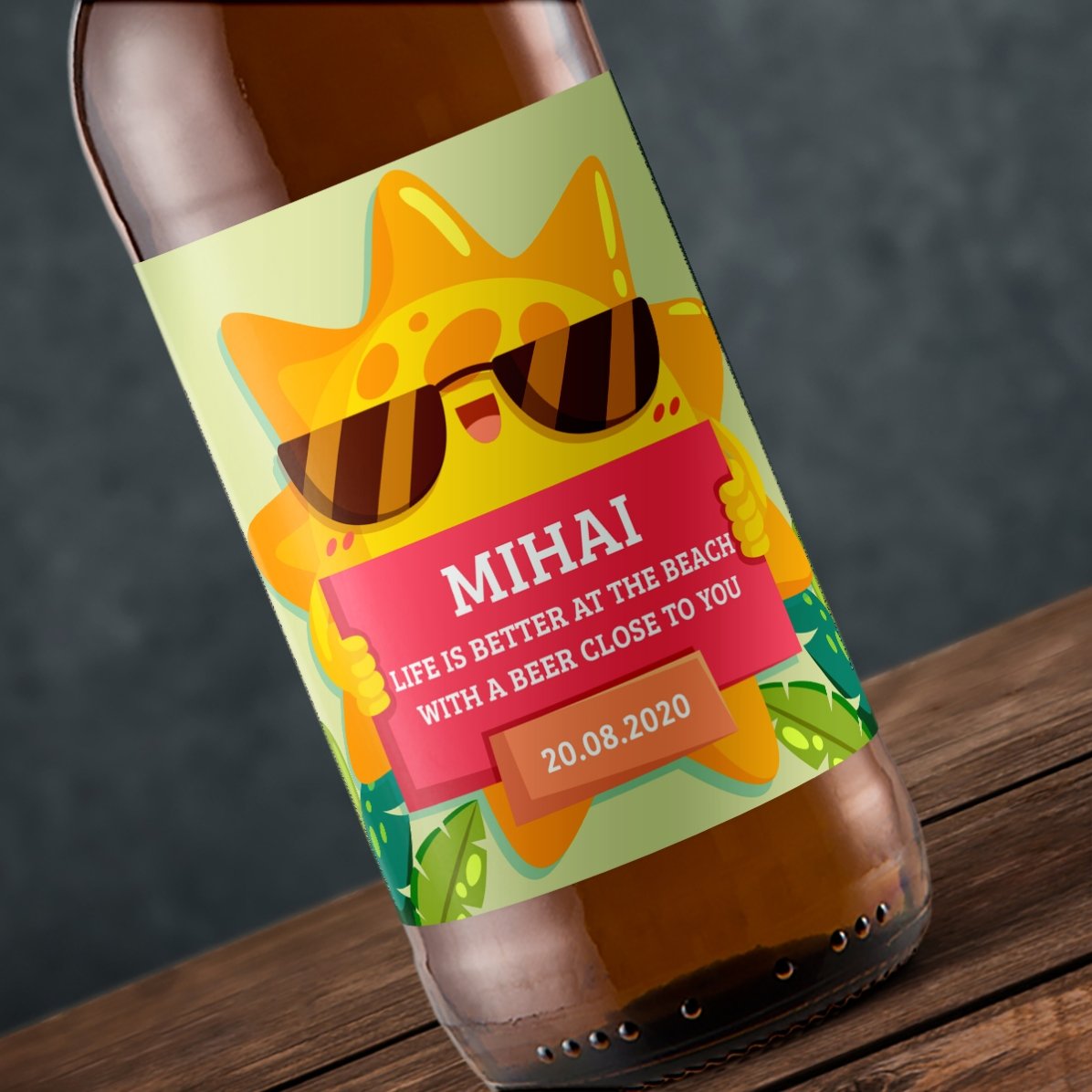 Piwo z indywidualnym nadrukiem – Friendly sun
