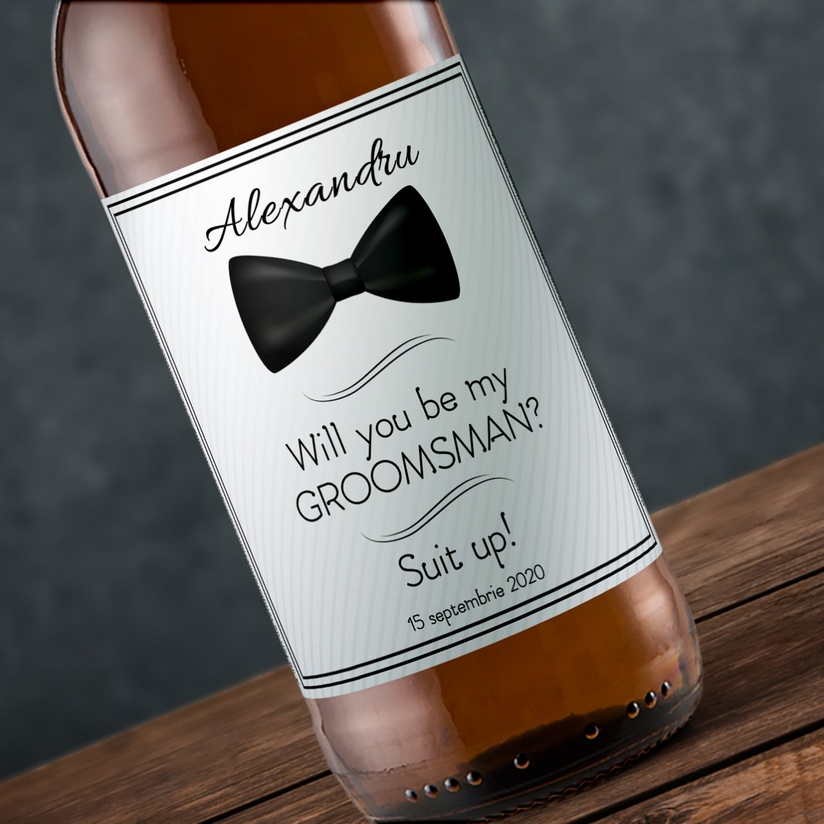 Piwo z indywidualnym nadrukiem – „Will you be my groomsman?”