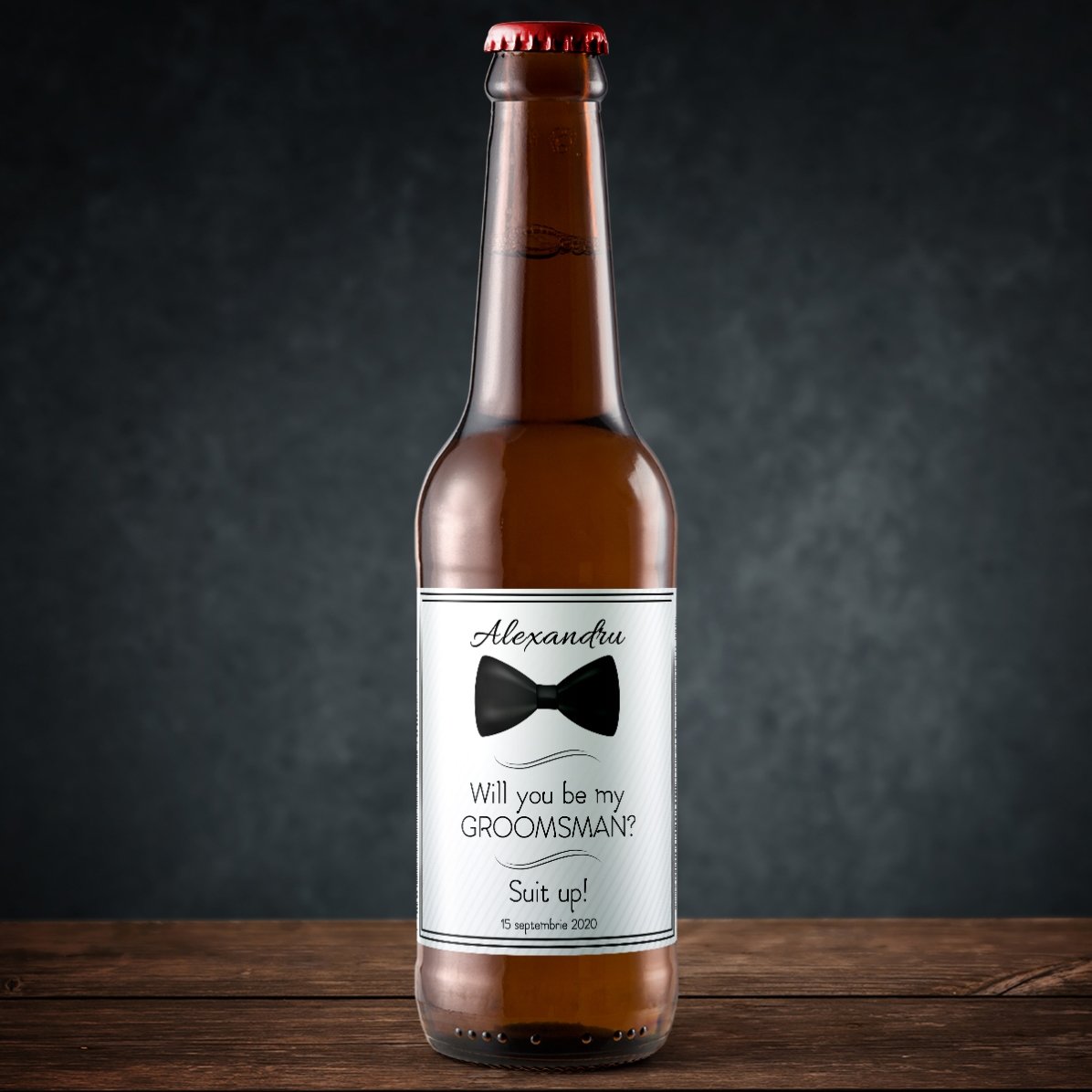 Piwo z indywidualnym nadrukiem – „Will you be my groomsman?”