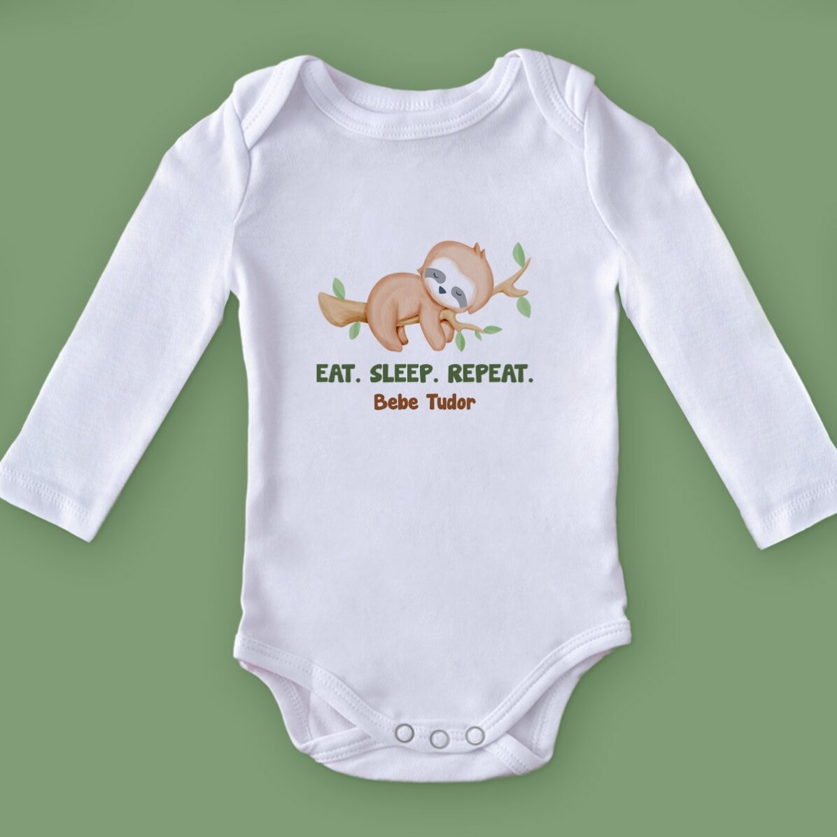 Spodnie dla dzieci z indywidualnym nadrukiem – Eat. Sleep. Repeat