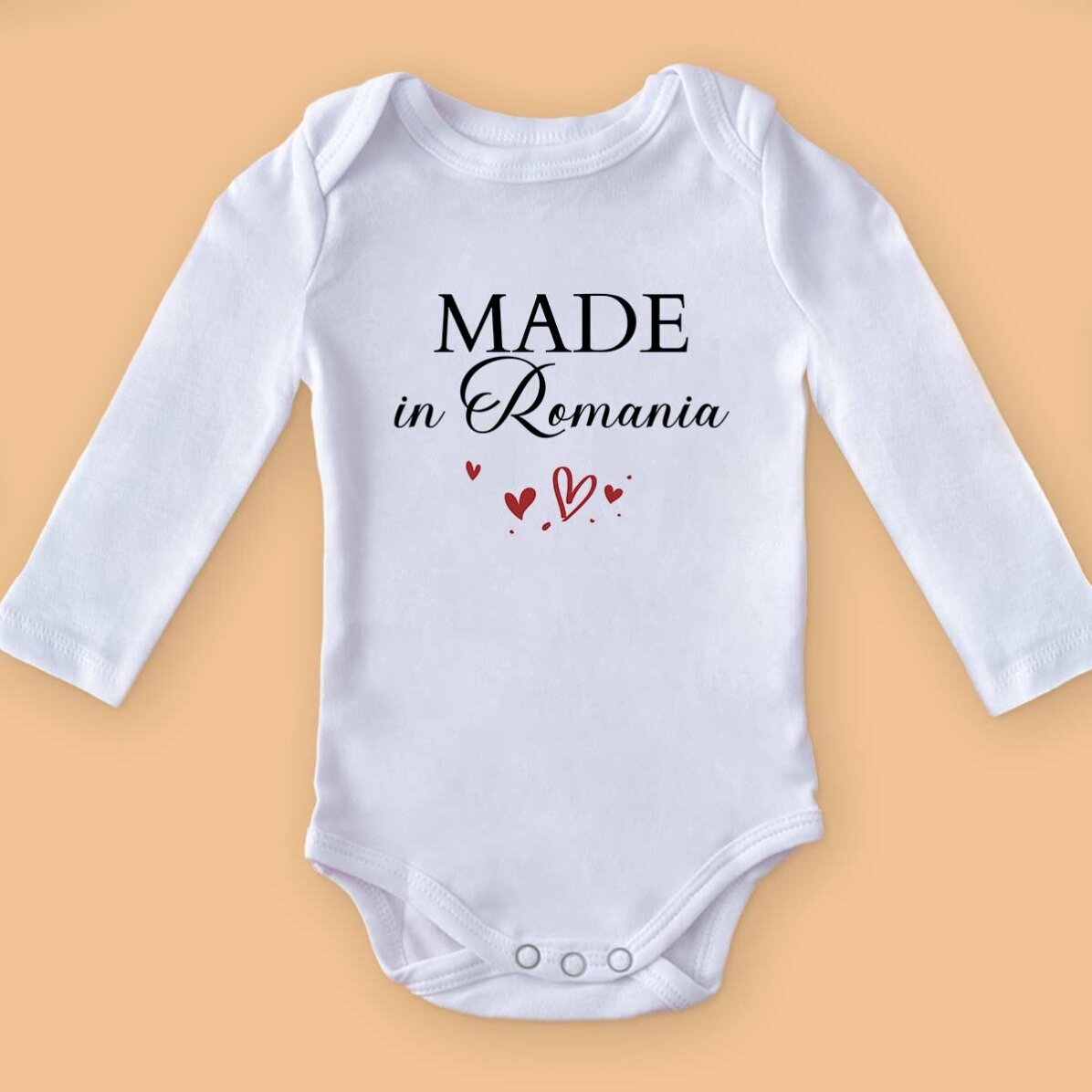 Body niemowlęce dla dzieci z indywidualnym napisem – Made with love