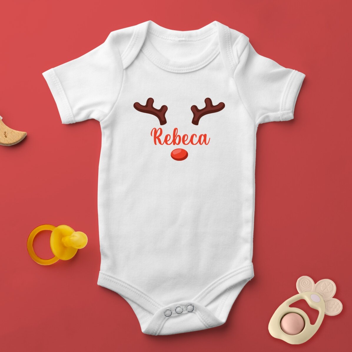 Personalised baby bodysuit with name - Ren