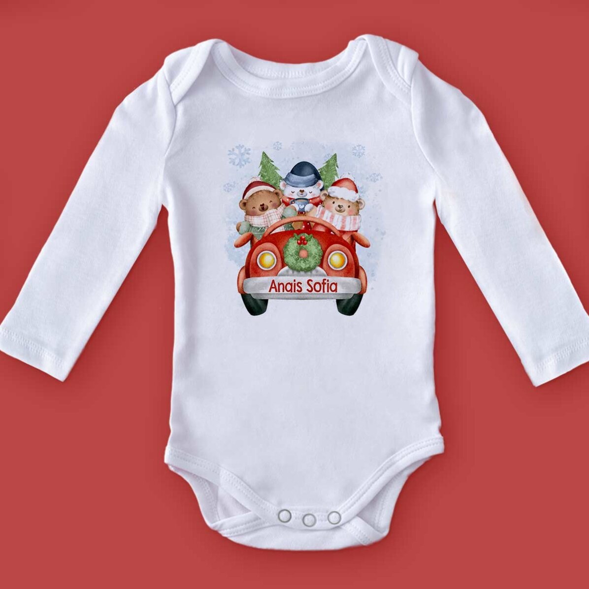 Body dla dzieci z indywidualnym nadrukiem – Christmas