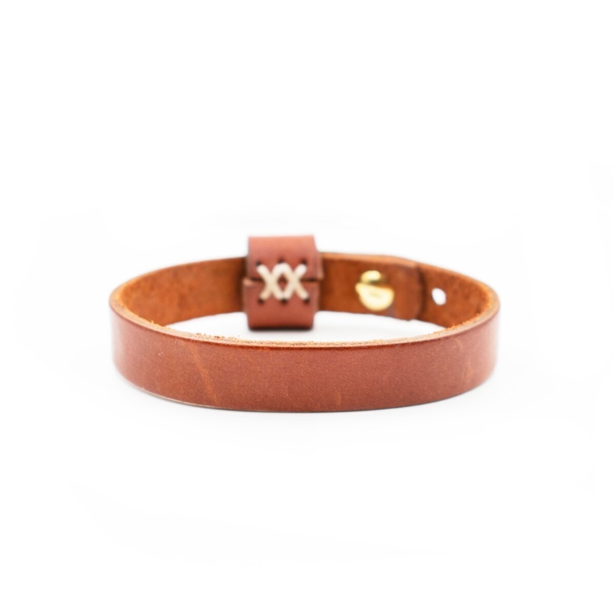 Personalised leather bracelet with initials and zodiac sign