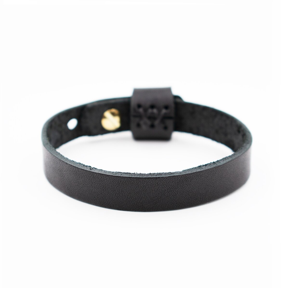Personalised leather bracelet with name for men