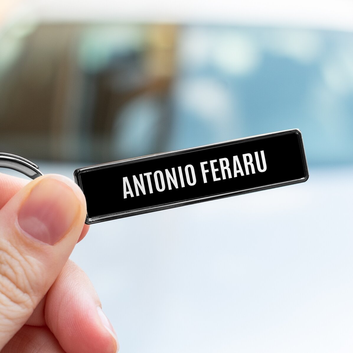 Personalised keyring with your name