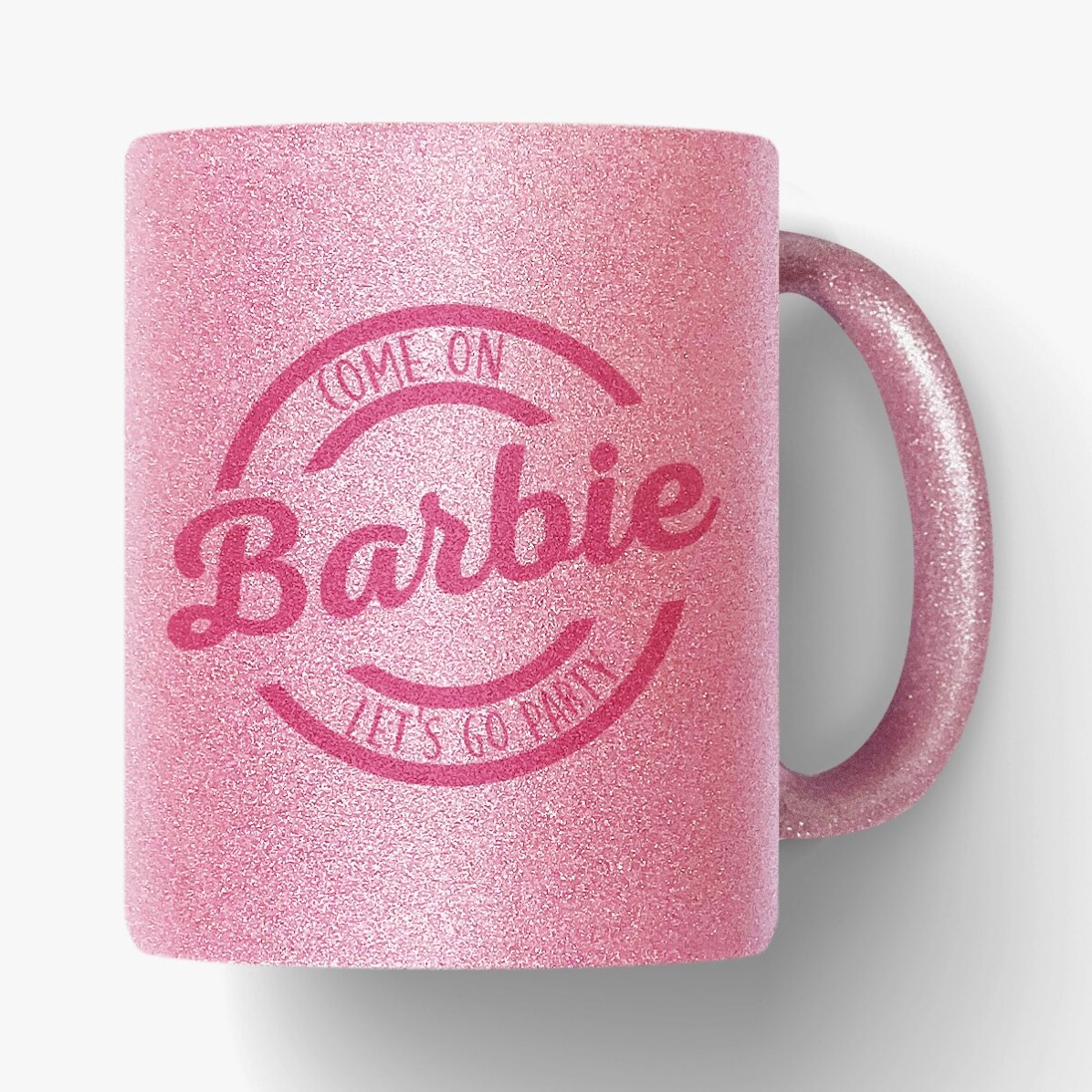 Kubek z brokatem spersonalizowany imieniem – Barbie
