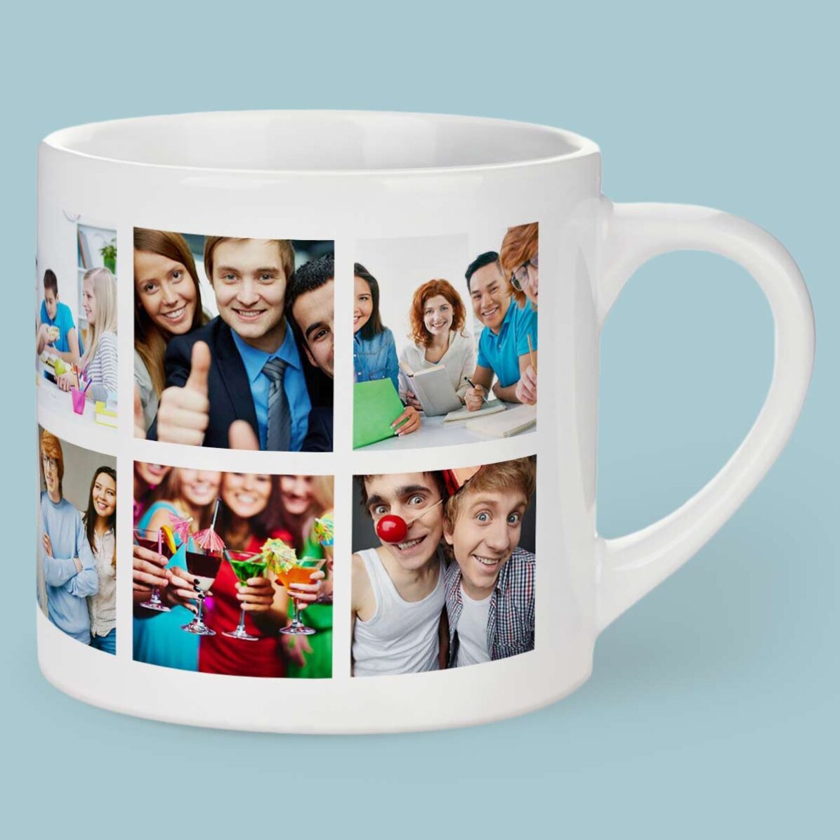 Spersonalizowany kubek do espresso z 12 zdjęciami