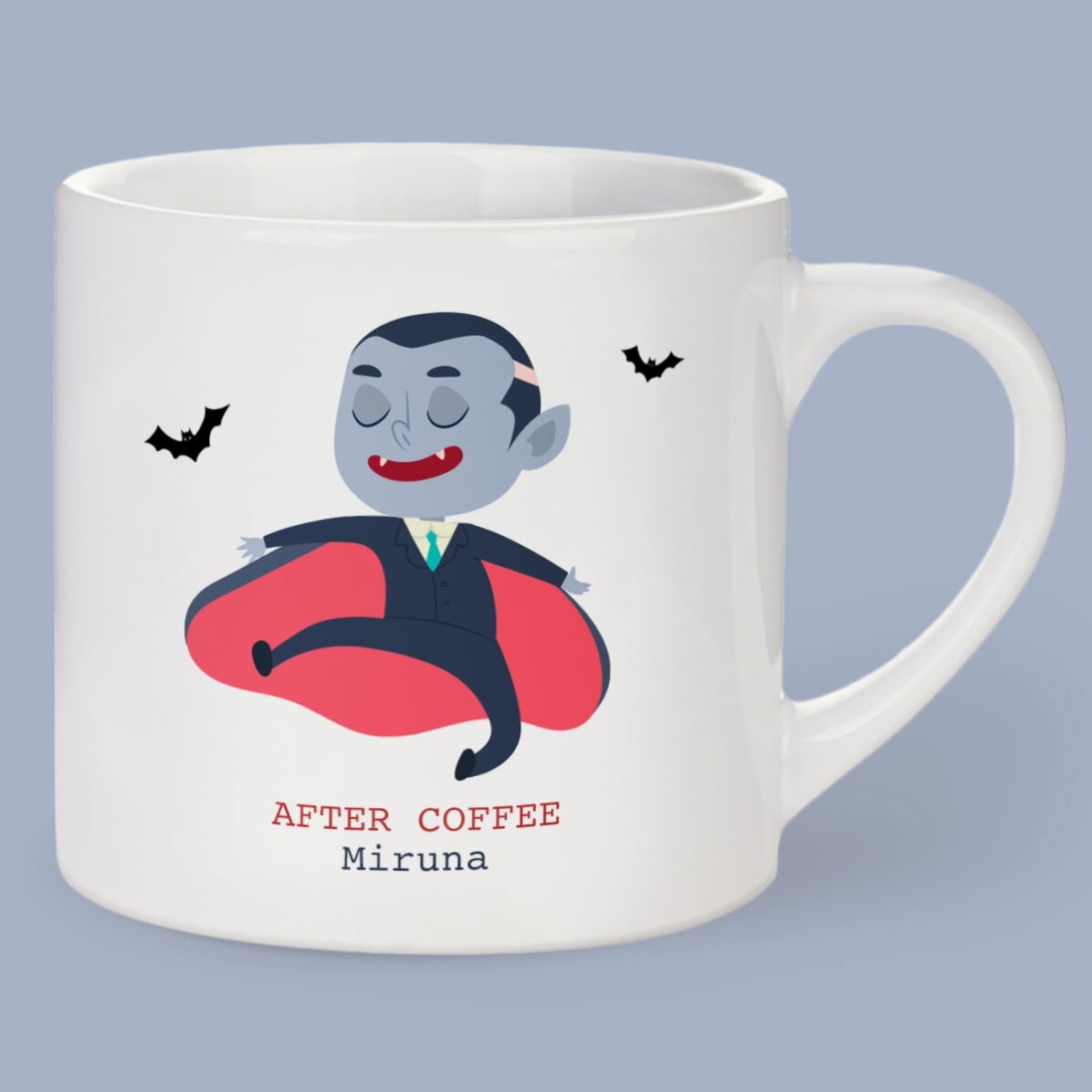 Personalised espresso cup with message - I need fresh blood