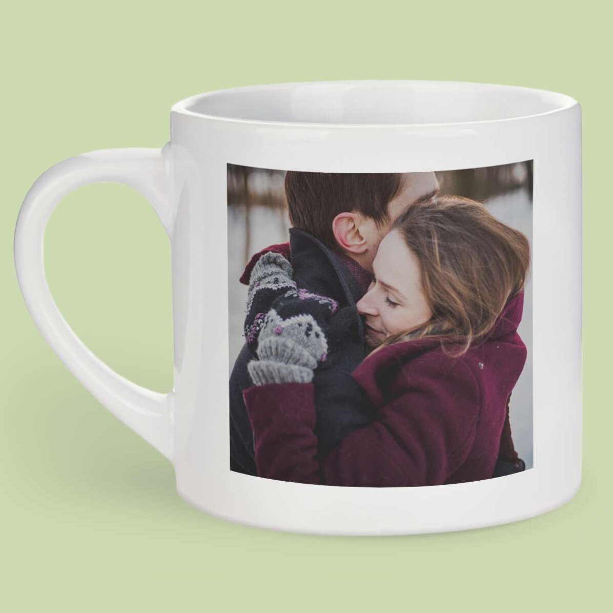 Spersonalizowany kubek do espresso ze zdjęciem i napisem