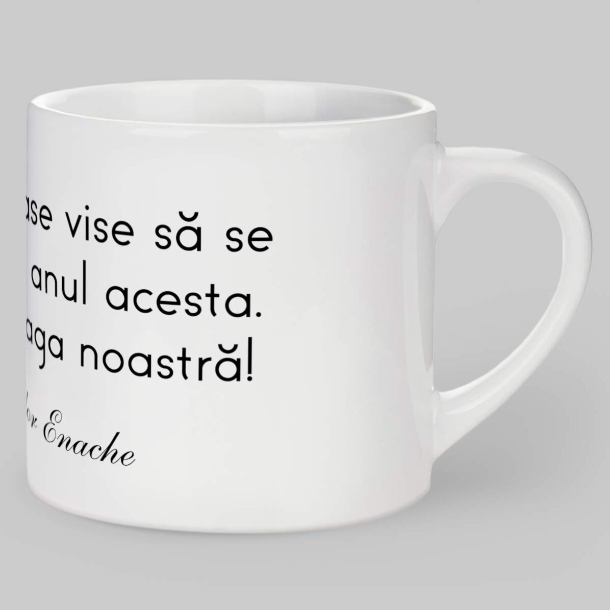Spersonalizowany kubek do espresso z napisem – wiadomość dla bliskich
