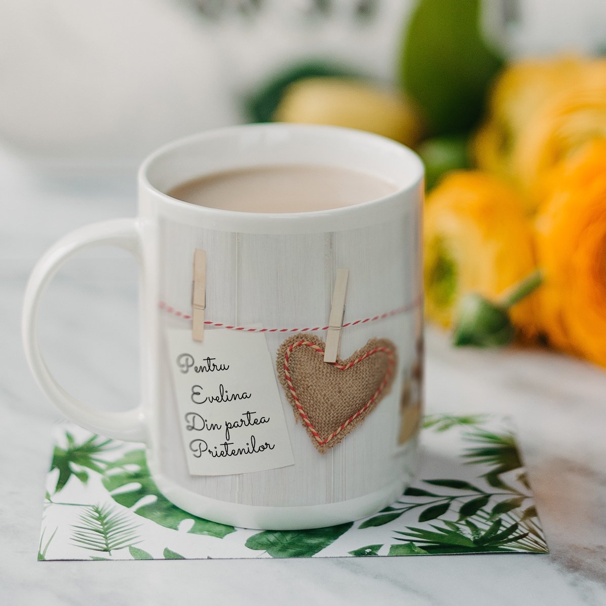 Spersonalizowany kubek z 3 zdjęciami w stylu polaroidowym