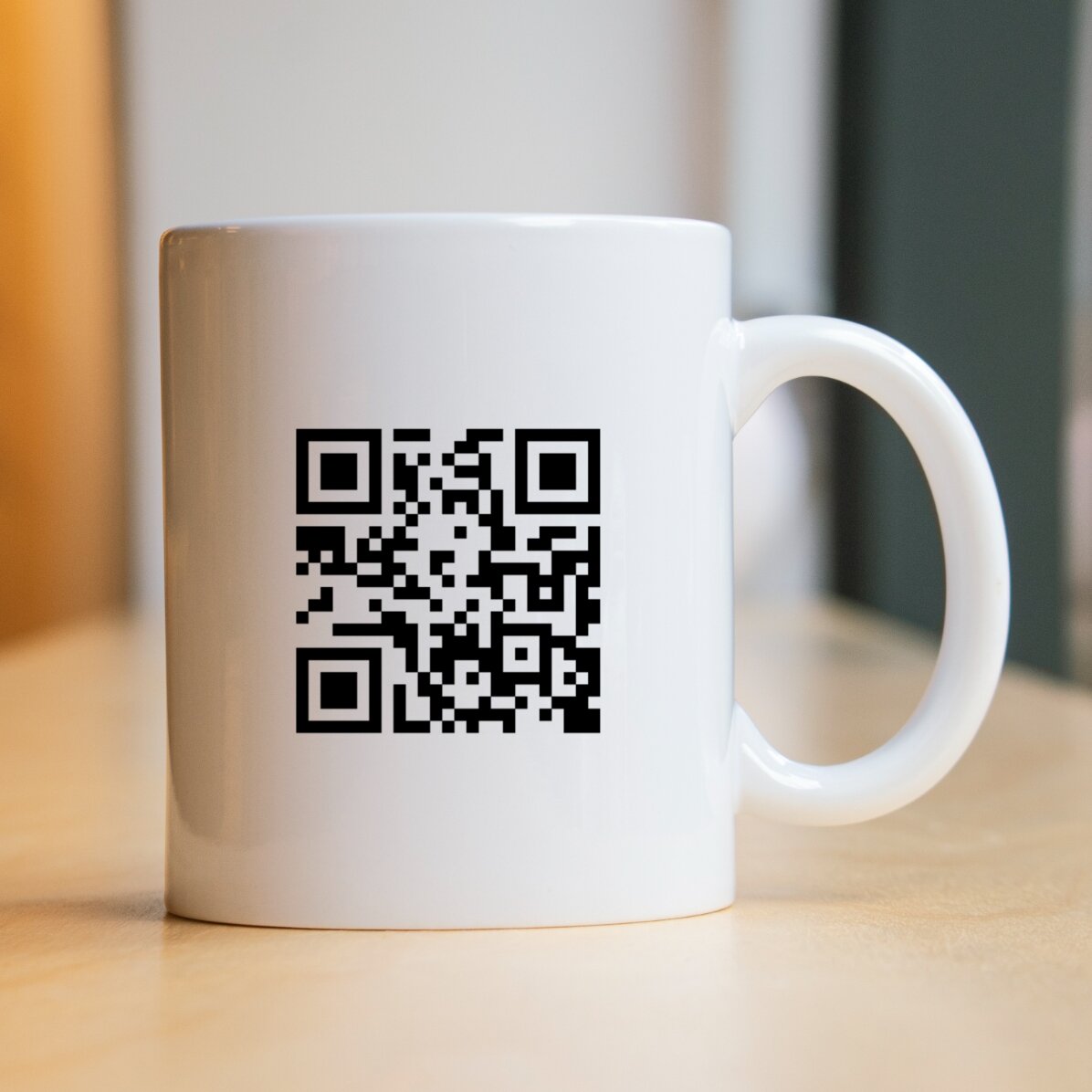 Spersonalizowany kubek z kodem QR