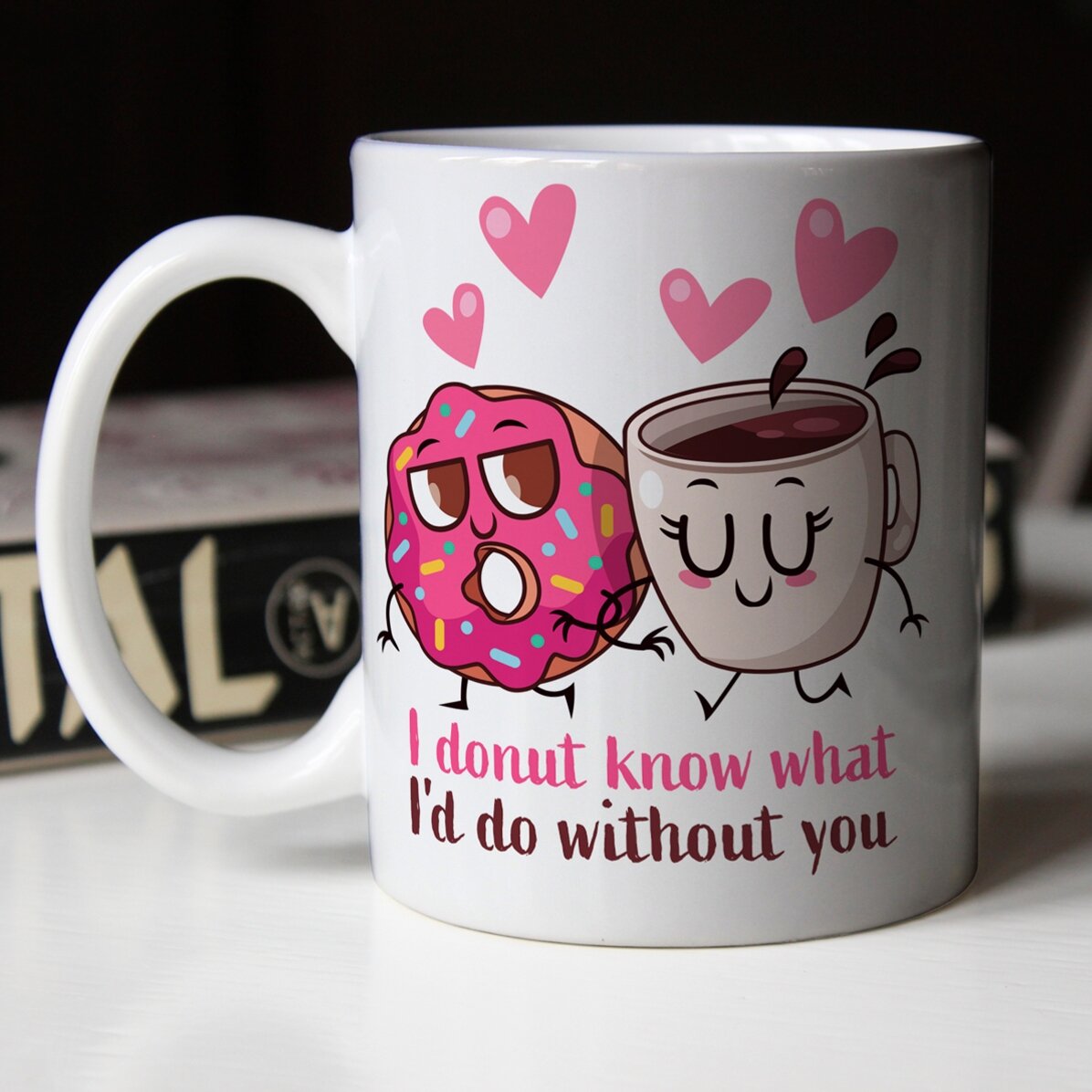 Spersonalizowany kubek z imieniem – Doughnut Love
