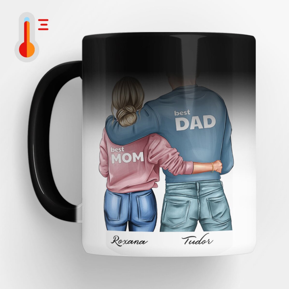 Spersonalizowany kubek z imieniem – Mom & Dad