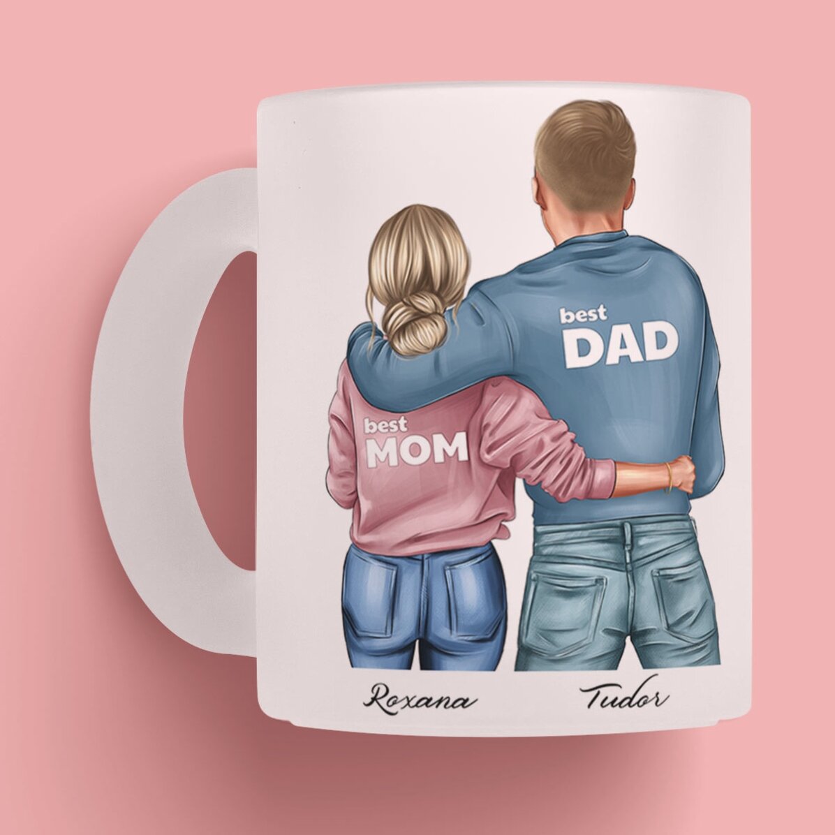 Spersonalizowany kubek z imieniem – Mom & Dad