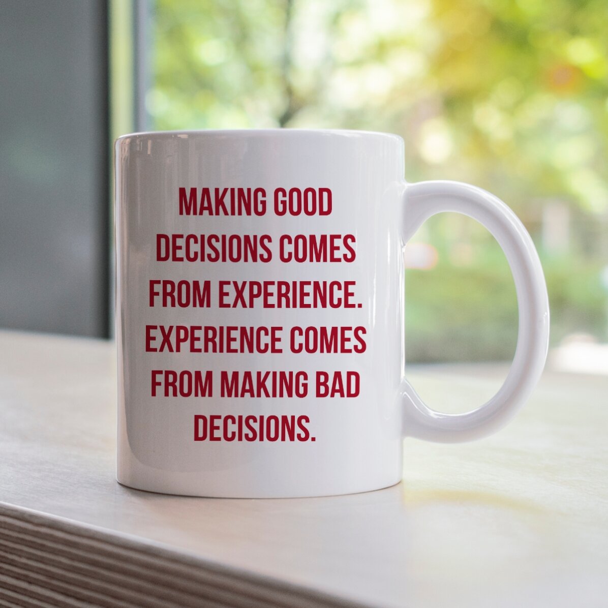 Personalised mug with text - Experience