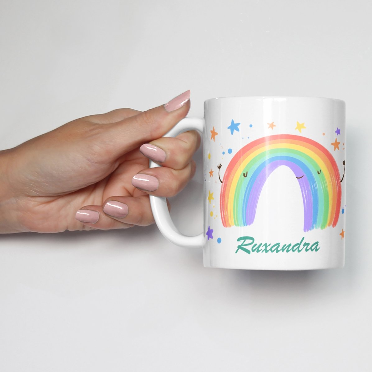 Spersonalizowany kubek z napisem – Rainbow
