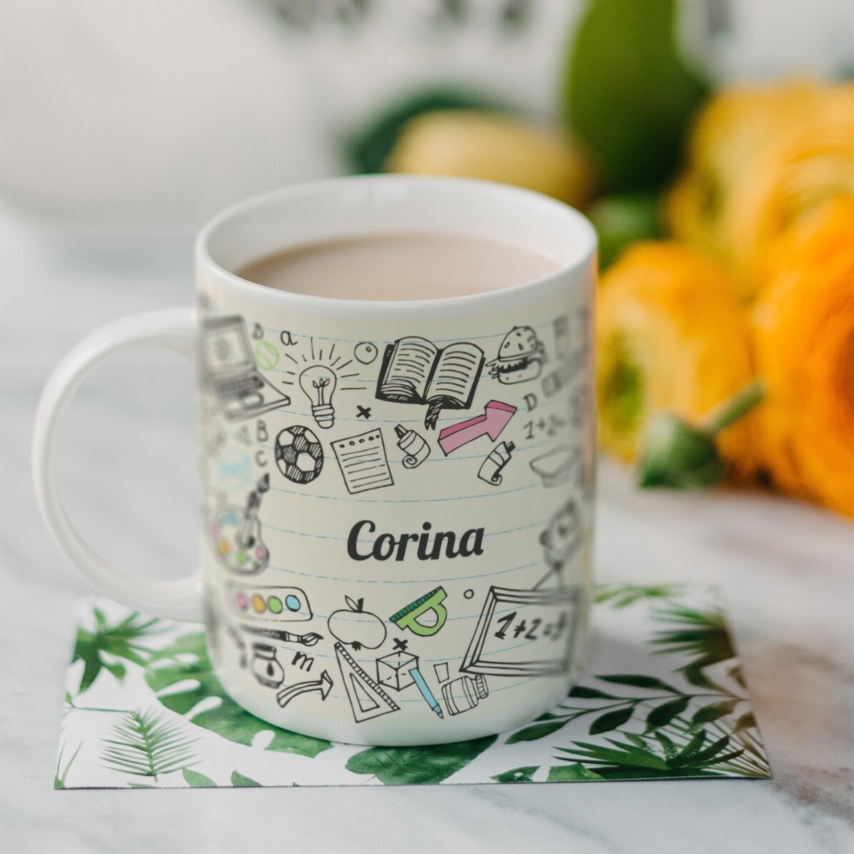 Personalised mug with text - Teachers