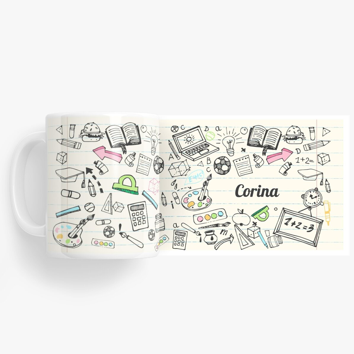 Personalised mug with text - Teachers