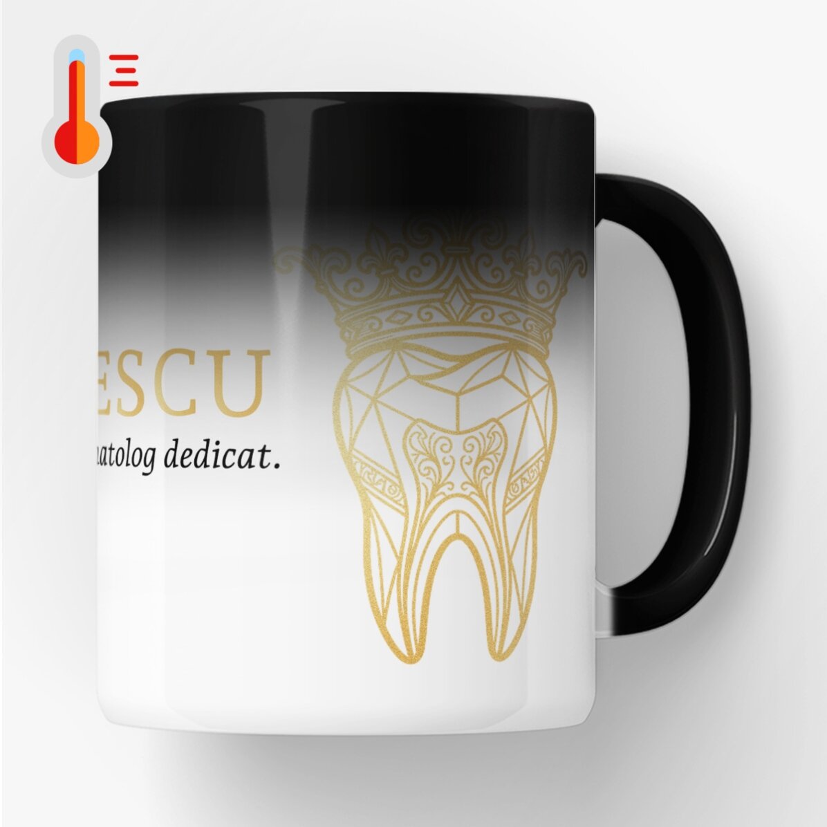 Spersonalizowany kubek termiczny z napisem – Golden Dentist