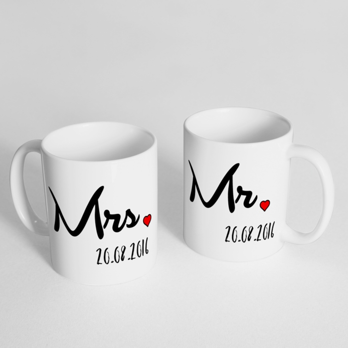 Miski dla pary – „Mrs” i „Mr”