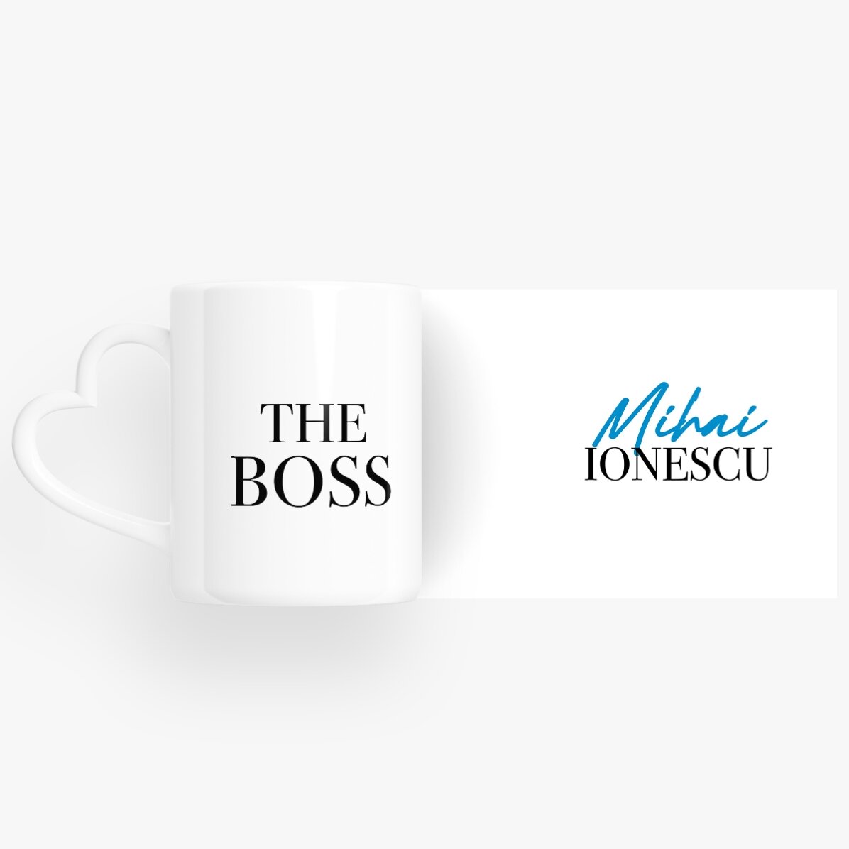 Spersonalizowane kubki dla pary z napisem – The Boss & The Real Boss