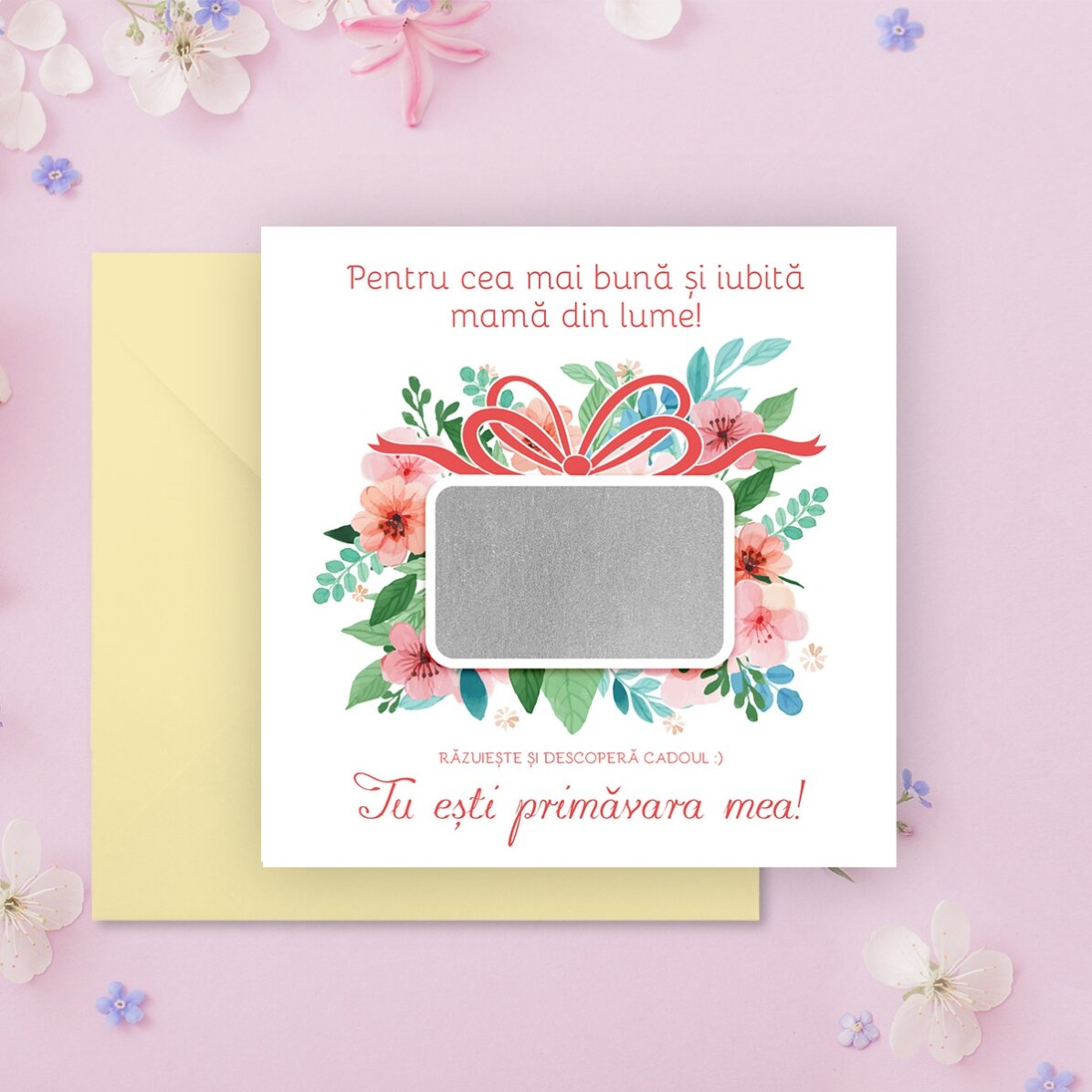 Spersonalizowana karta do zdrapania z wiadomością – prezent