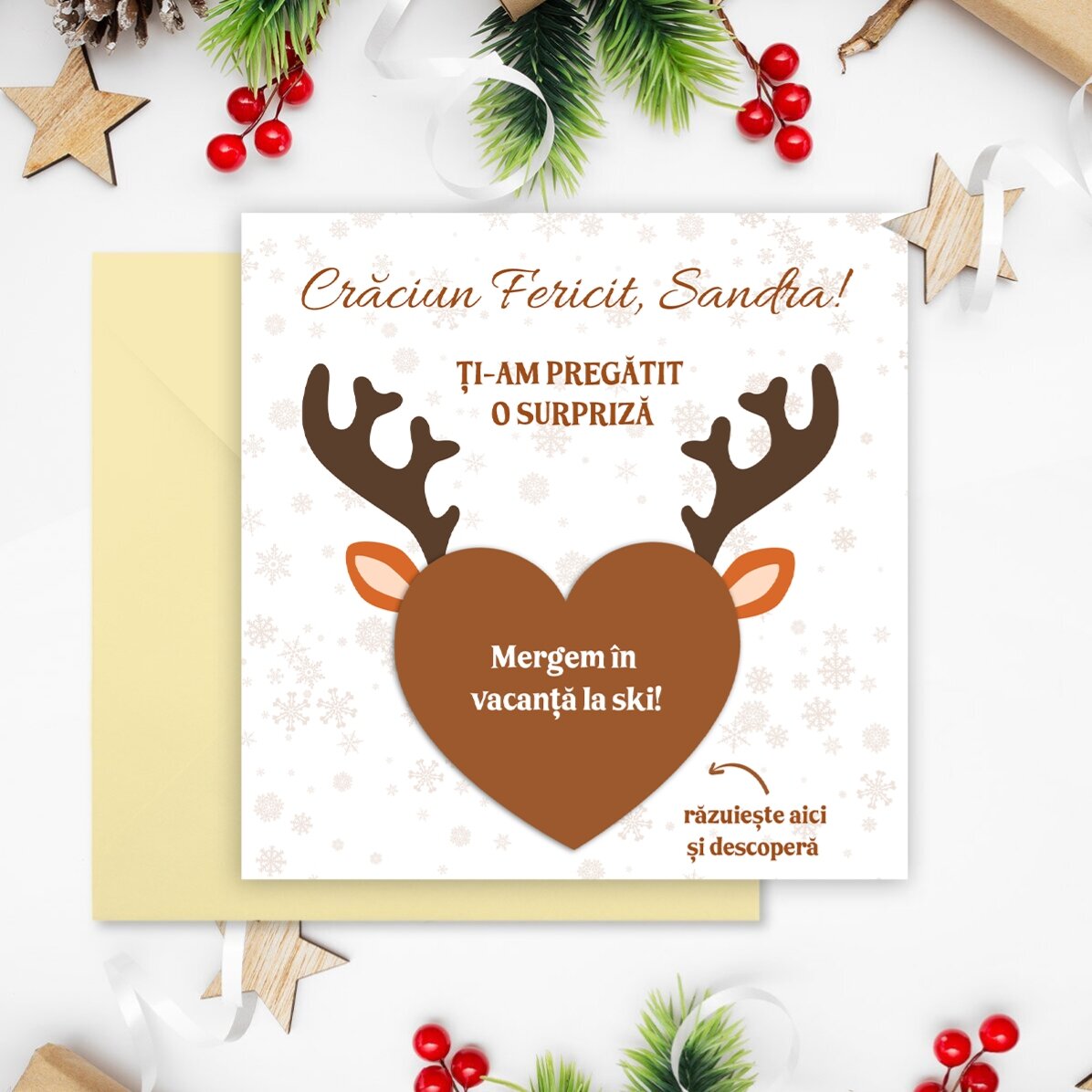 Personalised scratch card with message - Ren